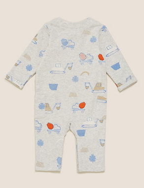 Cotton Transport Print All in One (0-3 Yrs) Image 2 of 3