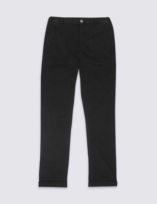 Cotton Trousers with Stretch (3-14 Years) Image 2 of 4