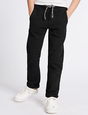 Cotton Trousers with Stretch (3-14 Years) Image 2 of 3