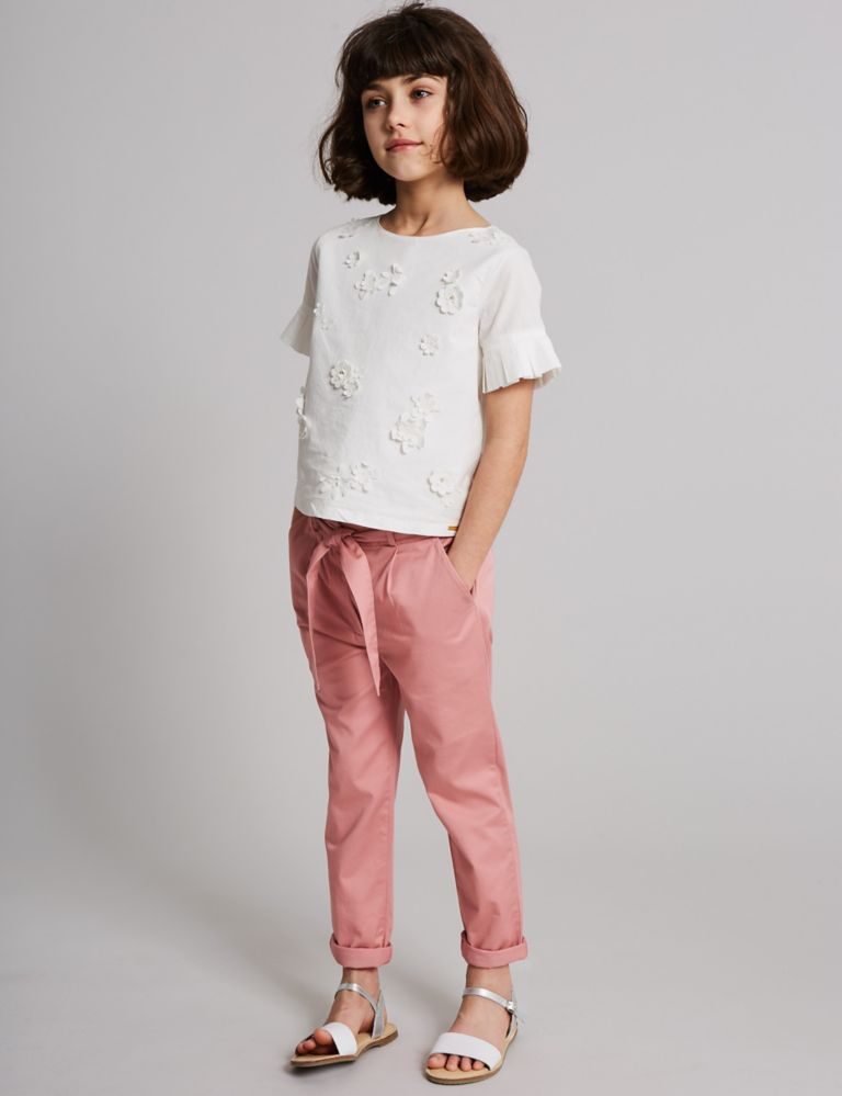 Cotton Trousers with Stretch (3-16 Years) 1 of 6