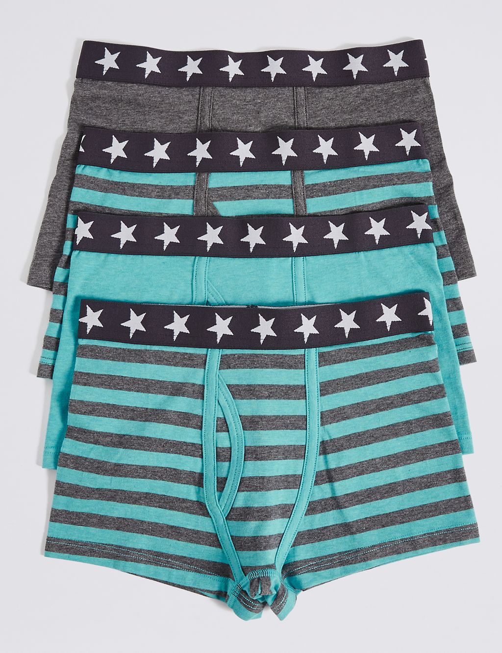 Cotton Trunks with Stretch (2-16 Years) 1 of 2