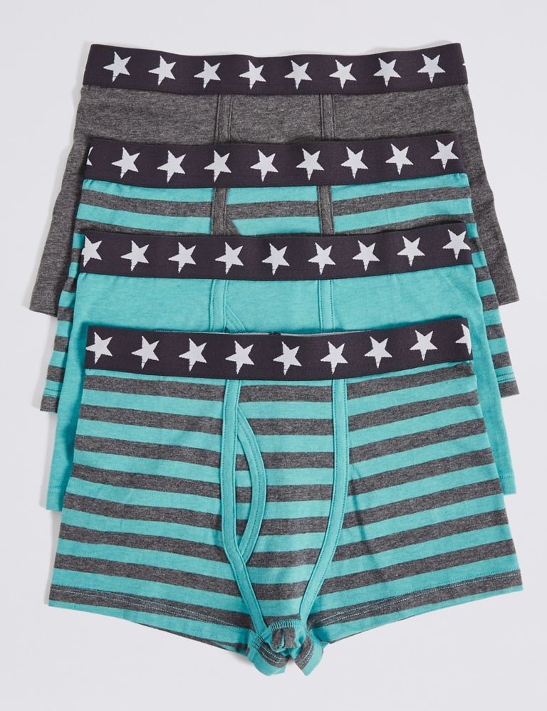 Cotton Trunks with Stretch (2-16 Years) 1 of 2