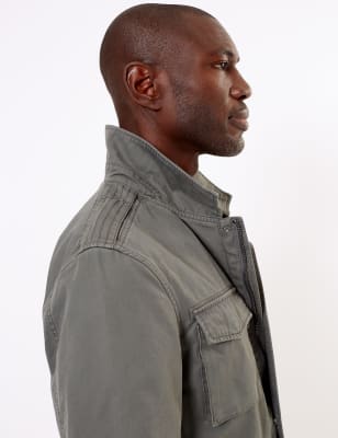 mens cotton utility jacket
