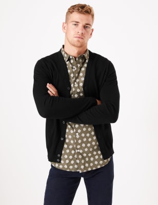 mens cardigans m&s