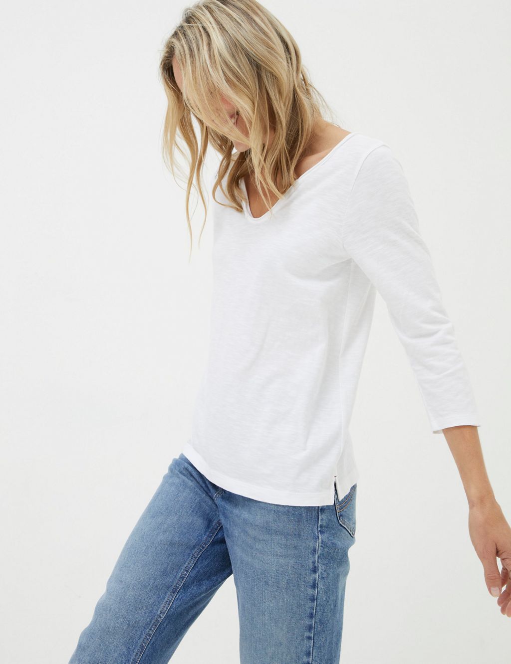 Cotton V-Neck Top 3 of 6
