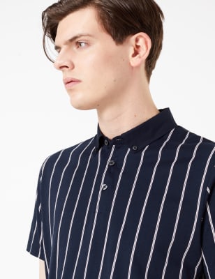 Vertical Stripe Polo 