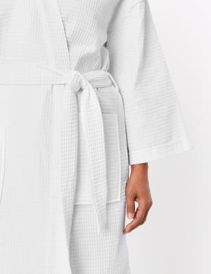 M&s white best sale dressing gown