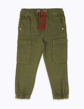 Cotton Woven Skater Trousers (2-7 Yrs) Image 2 of 5