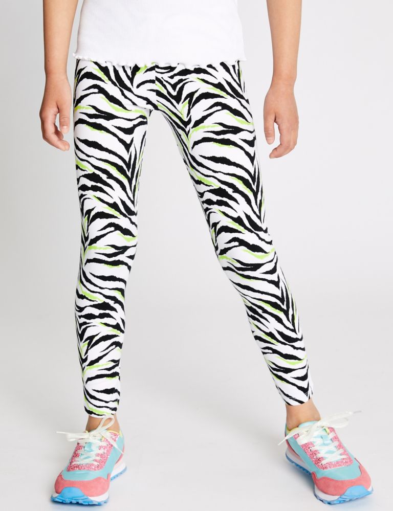 Cotton Zebra Leggings with Stretch (3-16 Years) 3 of 4