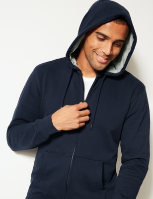 Marks and spencer zip best sale up hoodie