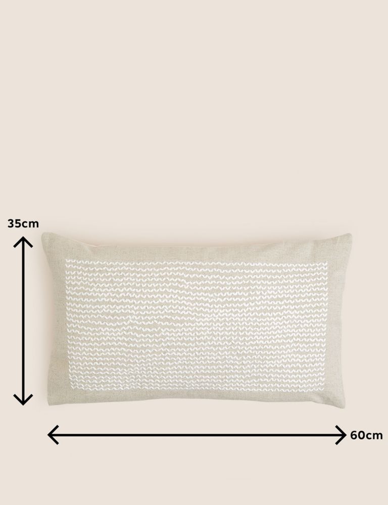 Cotton with Linen Bolster Cushion 6 of 6