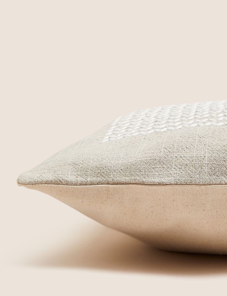 Cotton with Linen Bolster Cushion 2 of 6