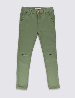 Cotton with Stretch Skinny Fit Jeans (5-14 Years) Image 2 of 3
