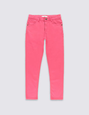 Cotton with Stretch Skinny Leg Jeans (5-14 Years) Image 2 of 3
