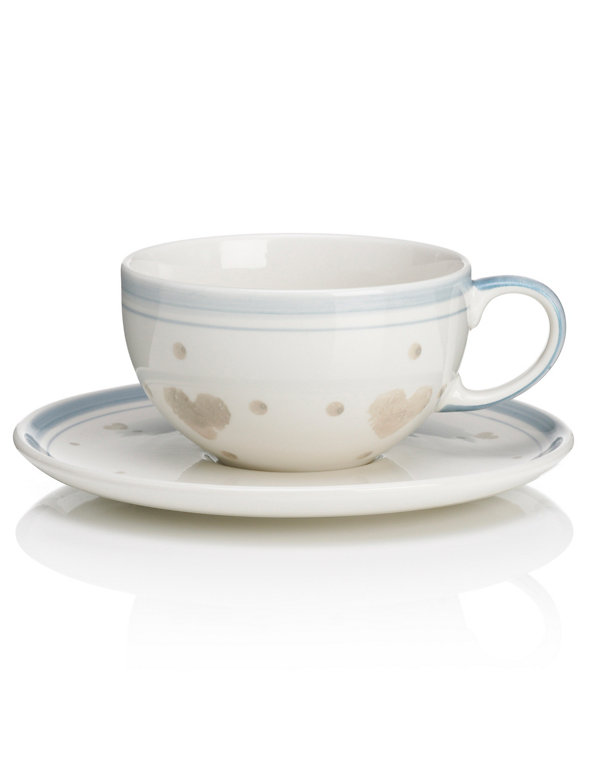 Country Hearts Cup & Saucer Set Image 1 of 1