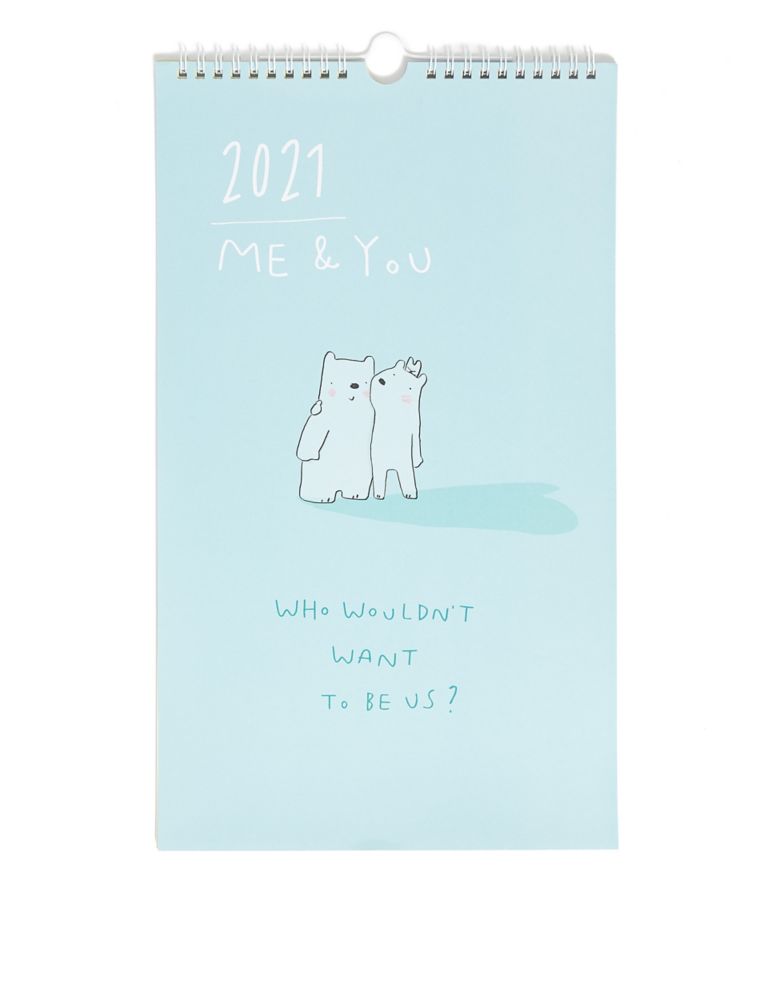 Couple's 2021 Illustrated Calendar - Medium 1 of 3