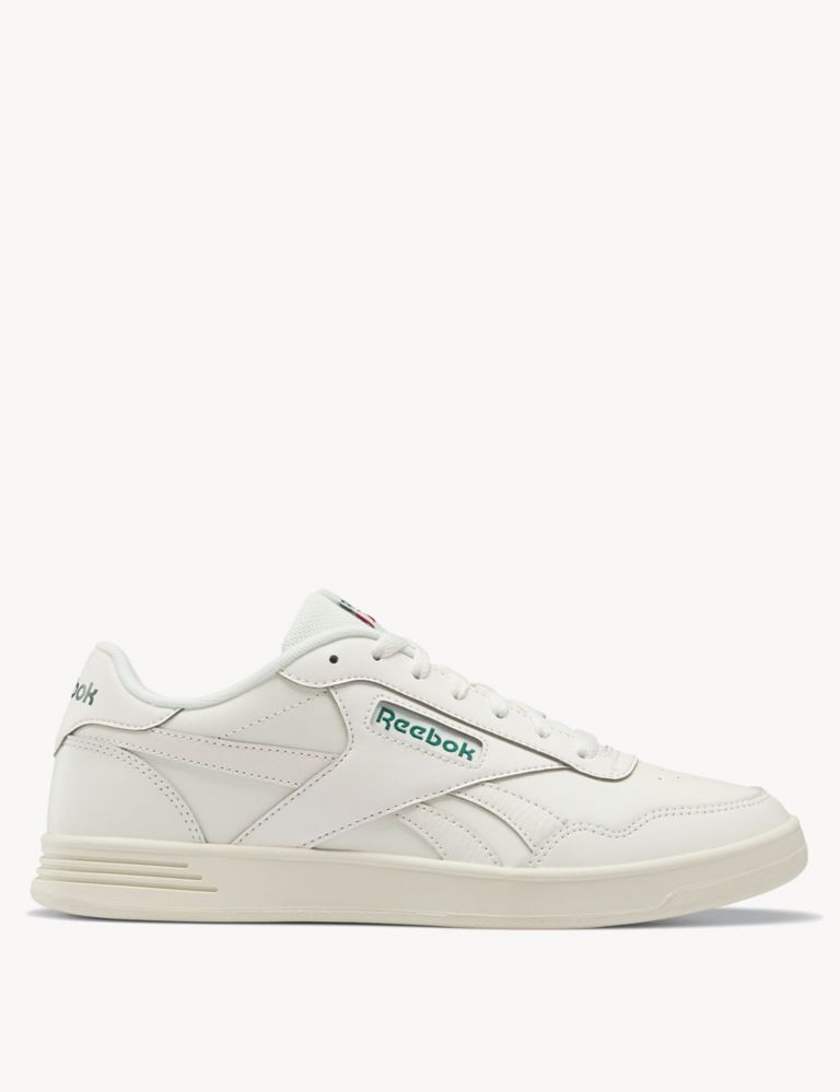 Court Advance Leather Lace Up Trainers 1 of 6