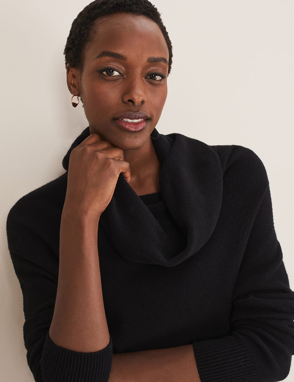Black cowl jumper best sale