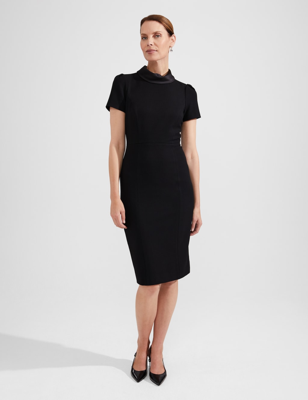 Cowl shop shift dress