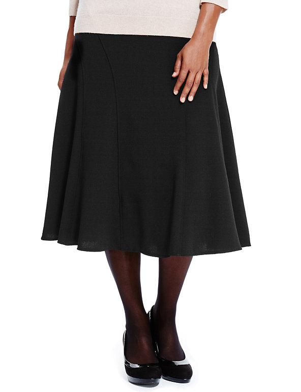 Crêpe Calf Length Skirt Image 1 of 2
