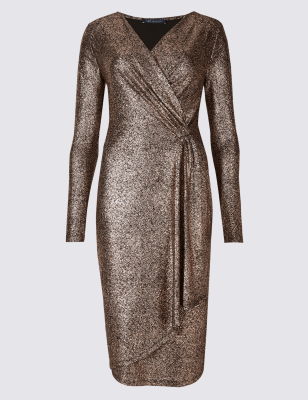 Marks and spencer long sleeve clearance dress