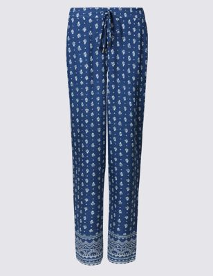 Craftwork Print Tapered Leg Trousers Image 2 of 6