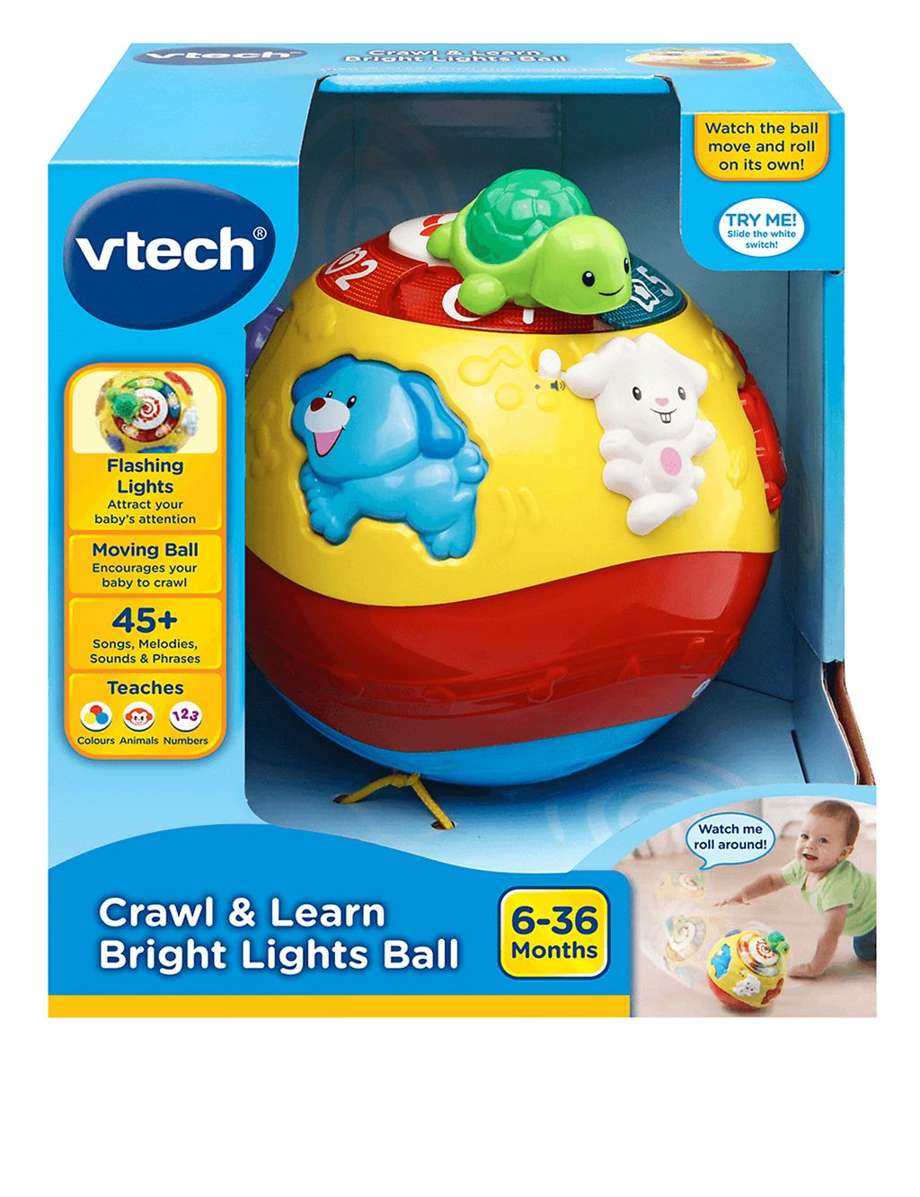 Crawl & Learn Flashing Lights Ball (6-36 Mths) 2 of 4