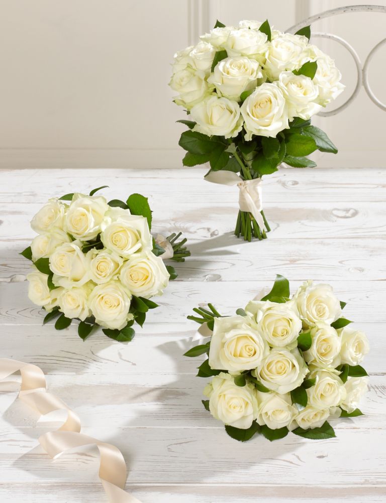 Creamy-white Luxury Rose Wedding Flowers - Collection 1 1 of 1