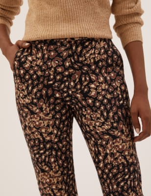 animal print trousers