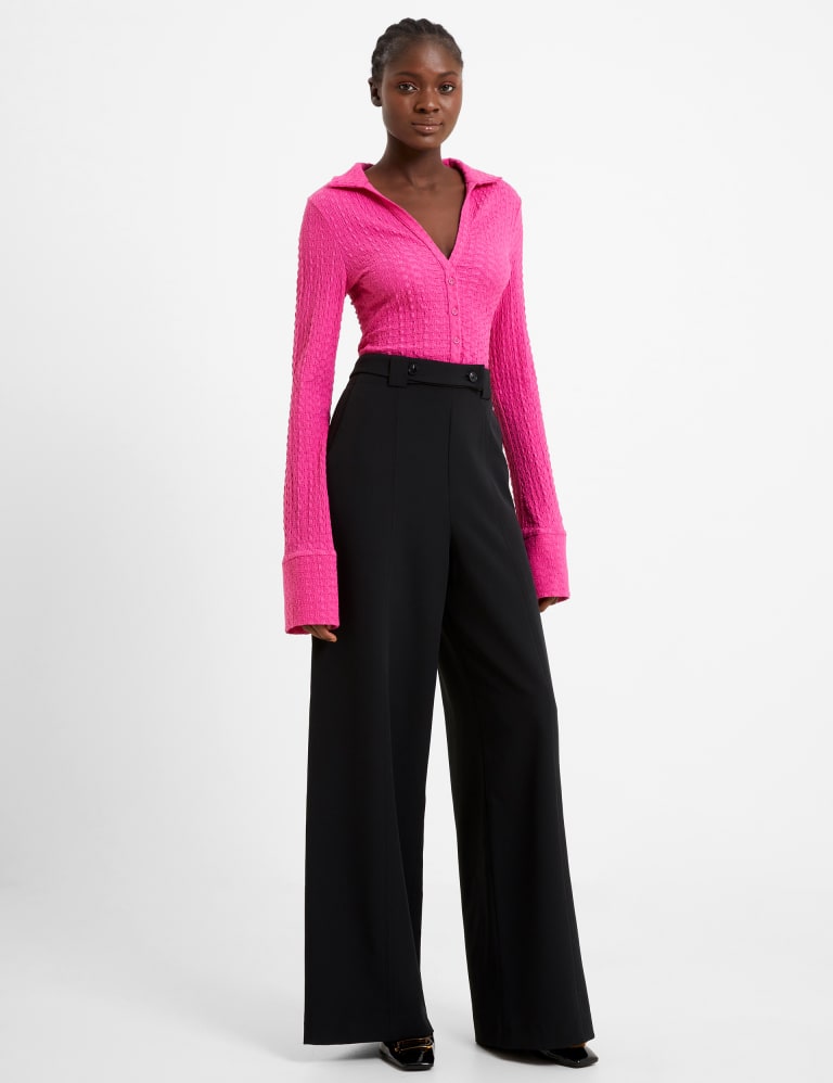 Belted Wide Leg Crop Trouser