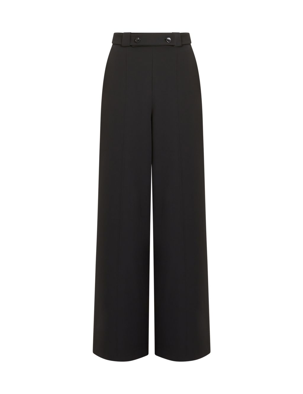 Crepe Drawstring Wide Leg Trousers, M&S Collection