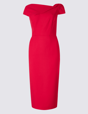 M&s double store crepe bodycon dress