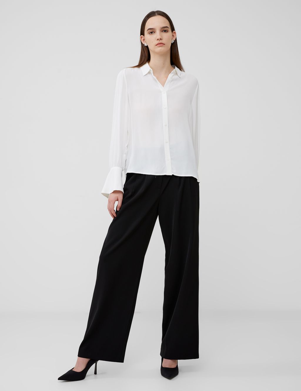 Buy Crepe Collared Shirt | French Connection | M&S
