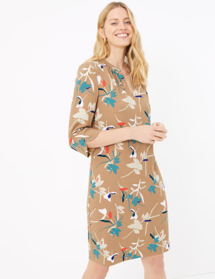 marks and spencer crepe shift dress