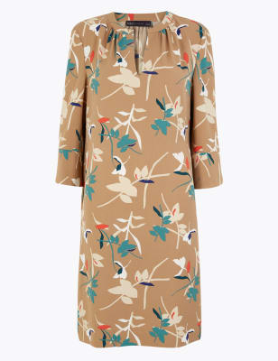 marks and spencer crepe shift dress