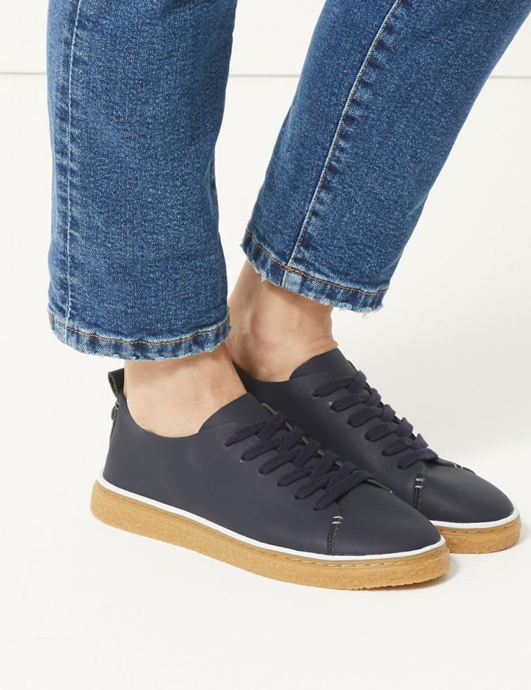 Crepe Lace-up Trainers 1 of 5