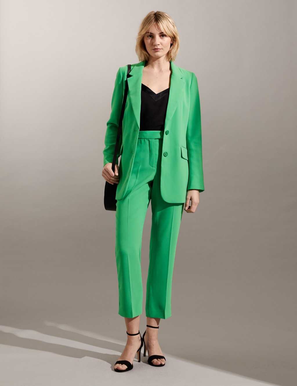 Crepe Tailored Single Breasted Blazer JAEGER M&S
