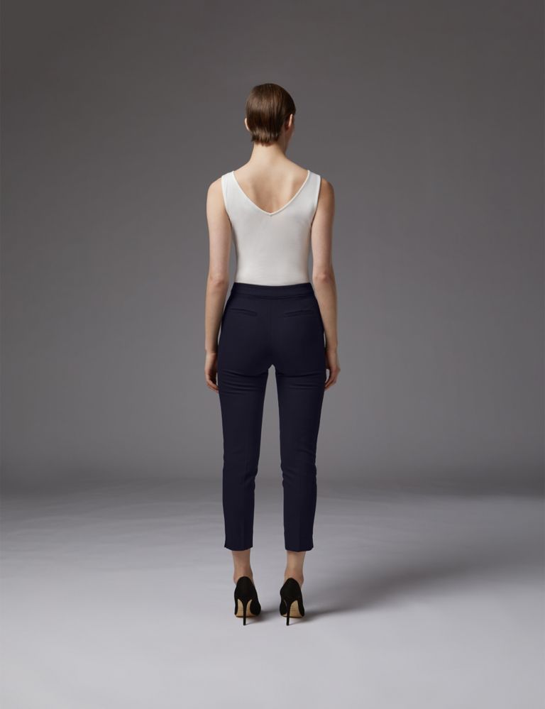 Crepe Tapered Ankle Grazer Trousers 4 of 4