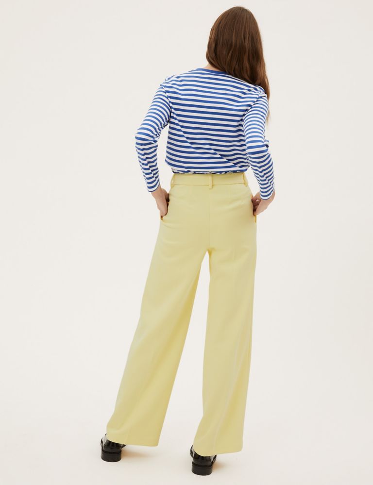 Crepe Wide Leg Trousers | M&S Collection | M&S