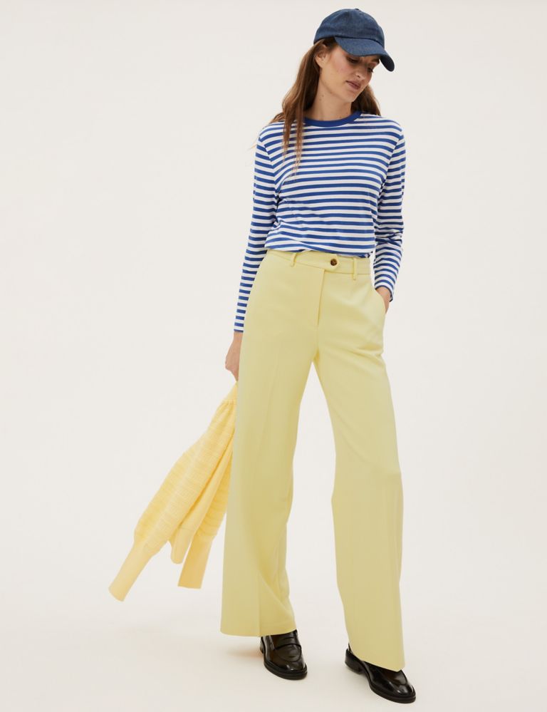 Crepe Wide Leg Trousers | M&S Collection | M&S