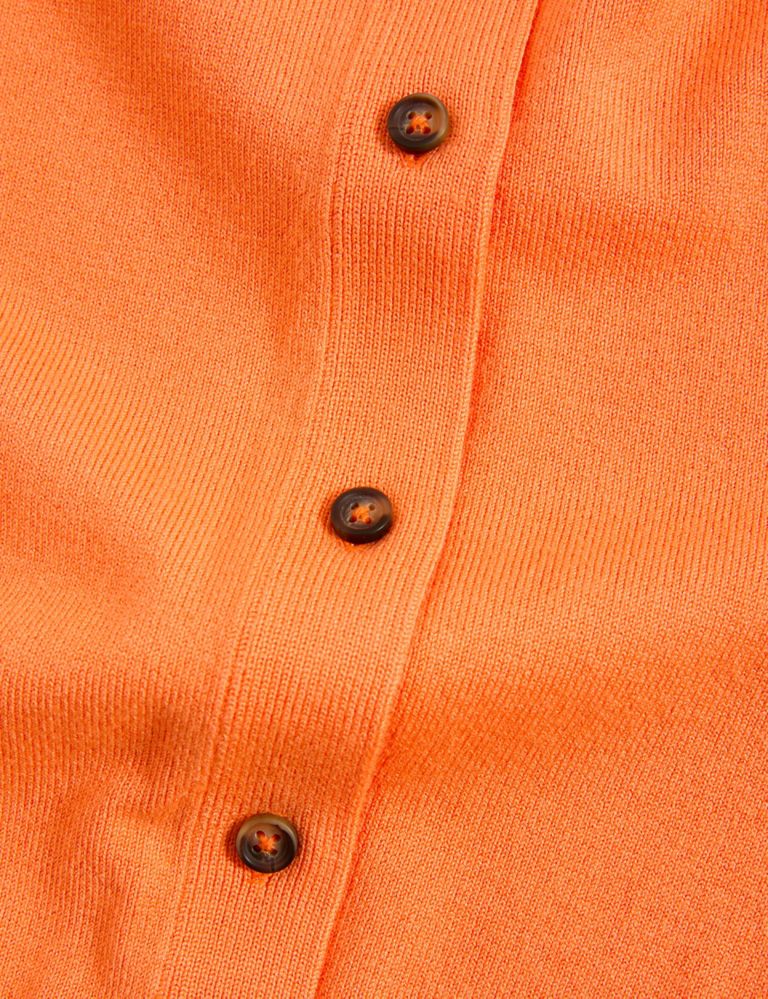 Crew Neck Button Front Cardigan 6 of 6