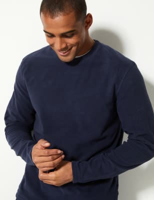 fleece crew neck jumper