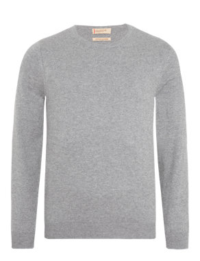 Crew Neck Jumper with Cashmere Image 2 of 5
