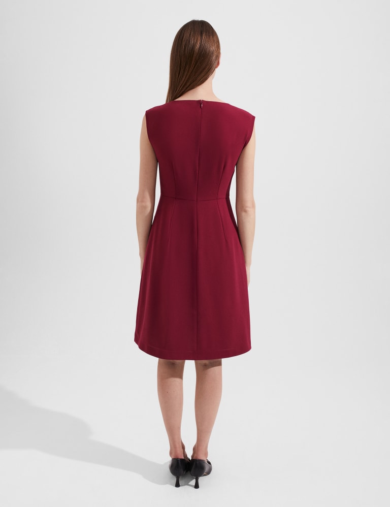 Fit and flare tea length dress online