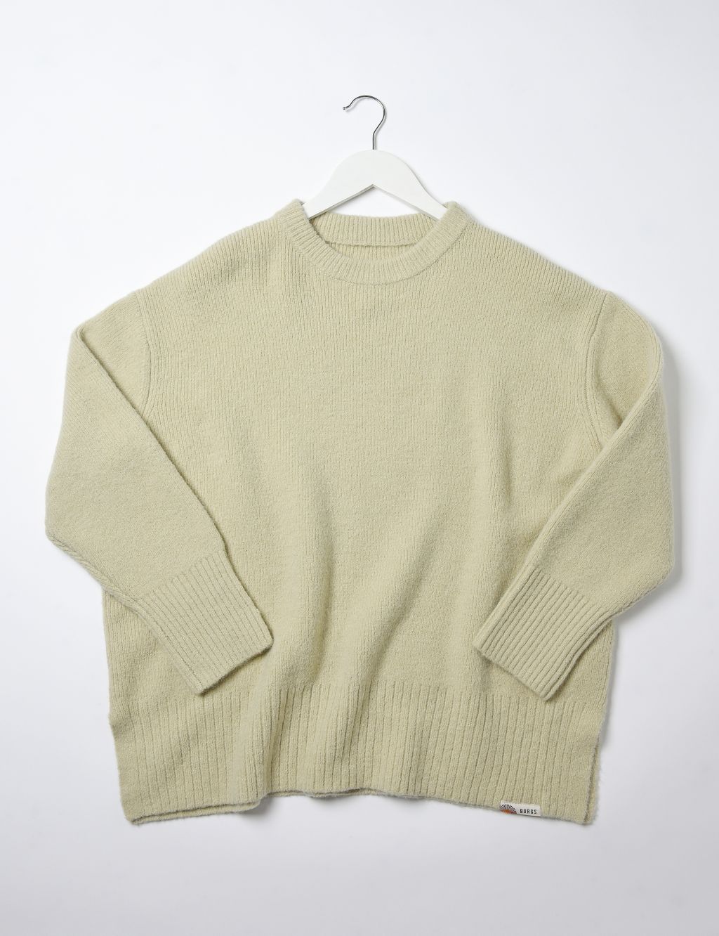 Crew Neck Relaxed Jumper with Wool | Burgs | M&S