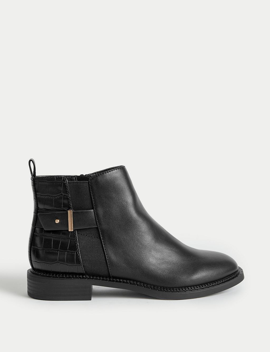 Croc Buckle Ankle Boots | M&S Collection | M&S