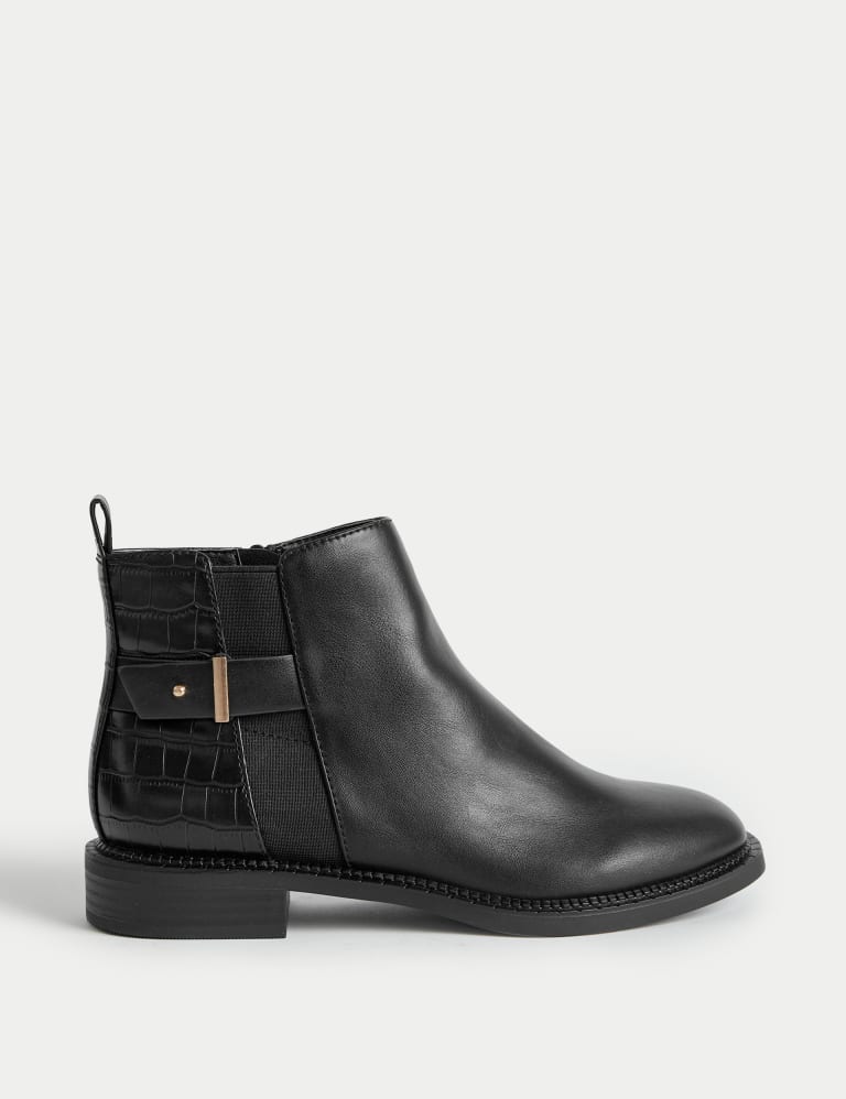 Marks and spencer black sale patent boots