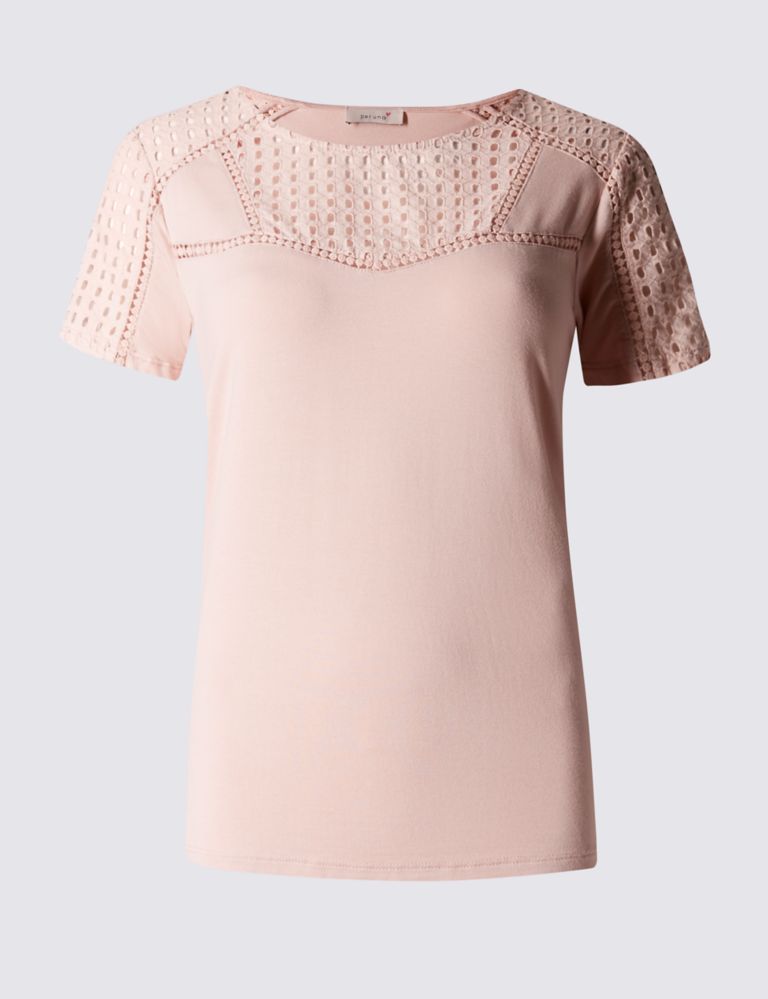 Crochet Embroidered Panelled Top 2 of 3