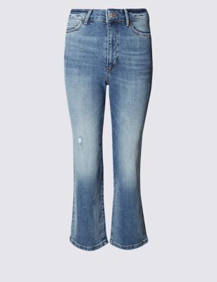 Cropped Flare Leg Jeans Image 2 of 6