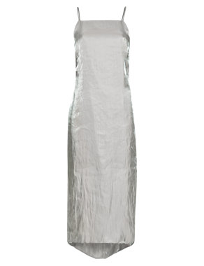 Cross Back Metallic Vest Dress Image 2 of 6